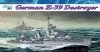 Dragon 1037 German IIWW destroyer Z-39 (1:350)